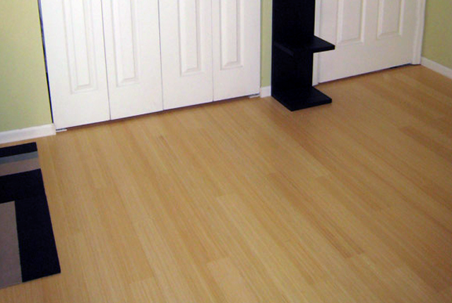 Bamboo PreFinished Solid Vertical Natural Hardwood Flooring 1294b 